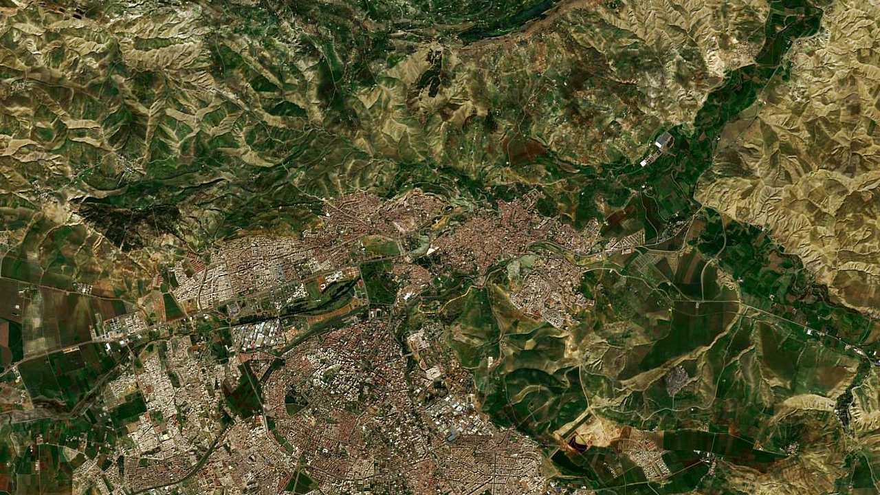 Map showing Fez, Morocco