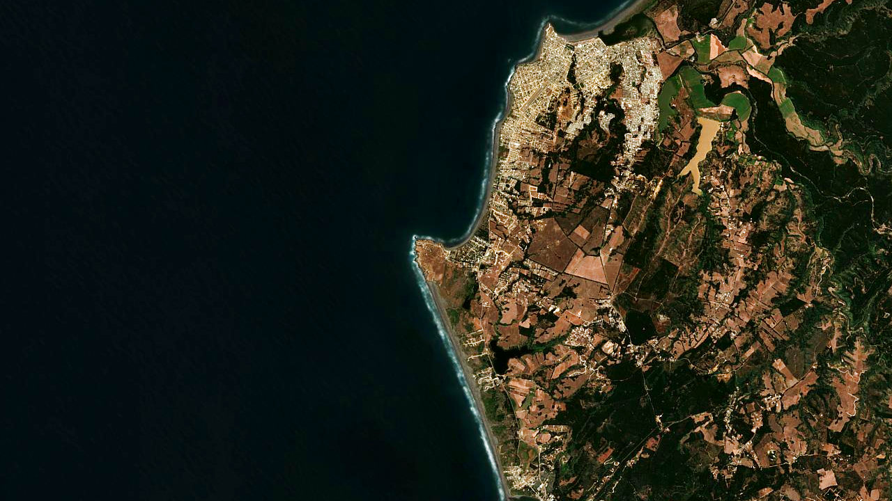 Map showing OrcaSurf Academy/ Academia de surf en Punta de Lobos