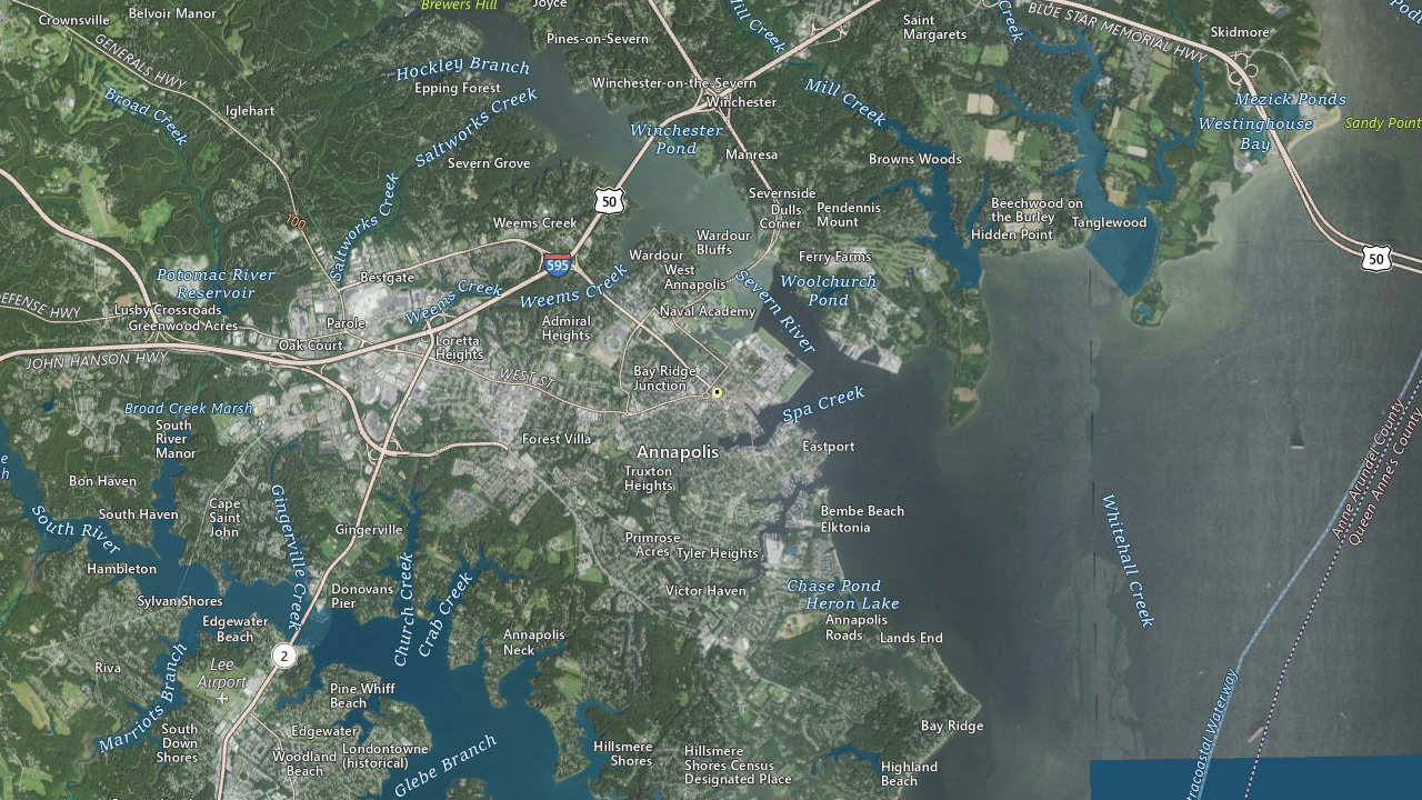 Map showing Shoal Light Marina