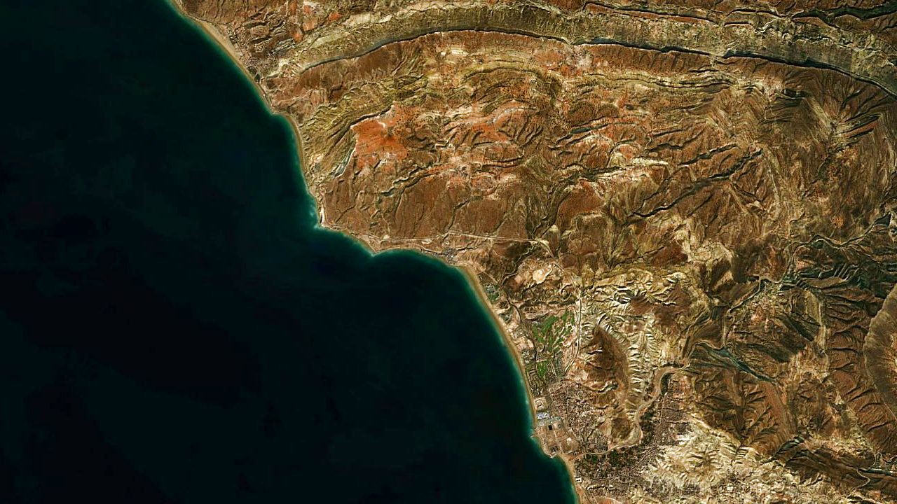 Map showing Surf Camp Taghazout