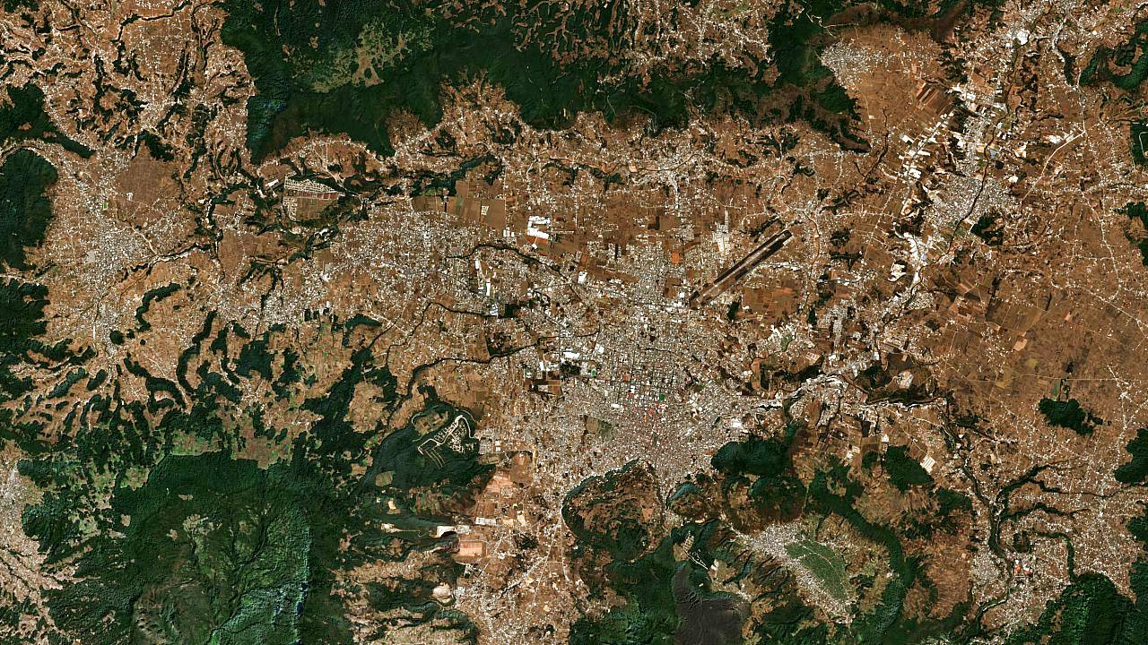 Map showing Quetzaltenango, Guatemala