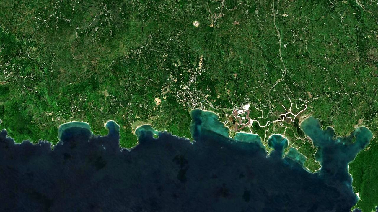 Map showing Surfwell