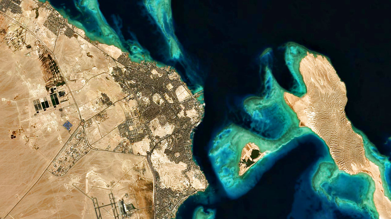 Map showing Tauchen Hurghada Diving Forever
