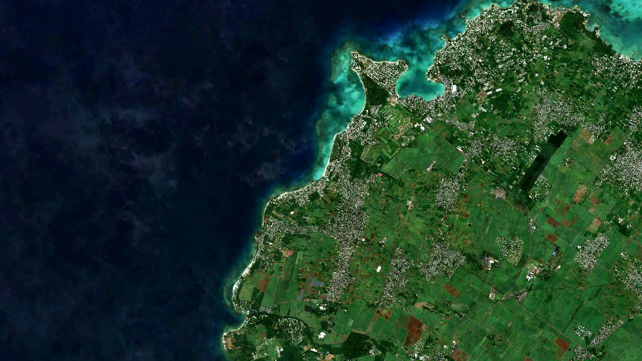 Map showing Dive Spirit Mauritius