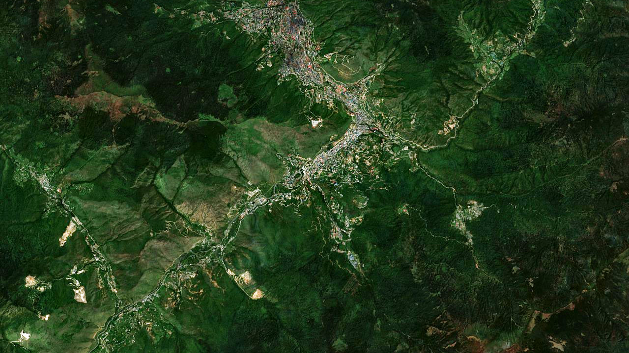 Map showing thimphu, Bhutan