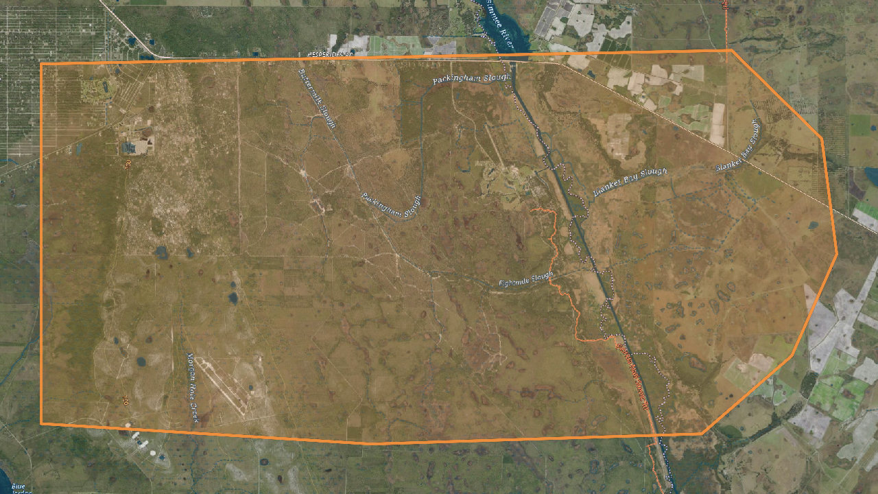 Map showing River Ranch Resort