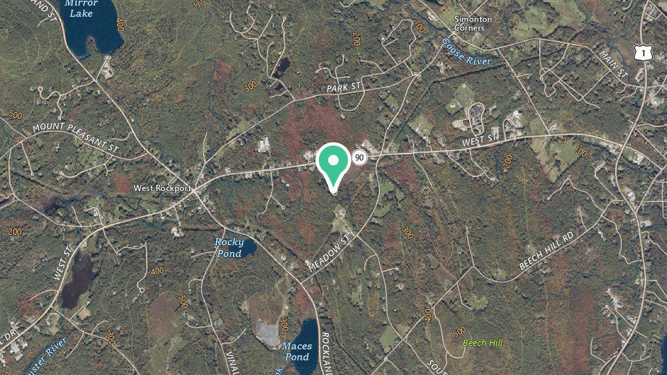 Map of Camden Hills Campground