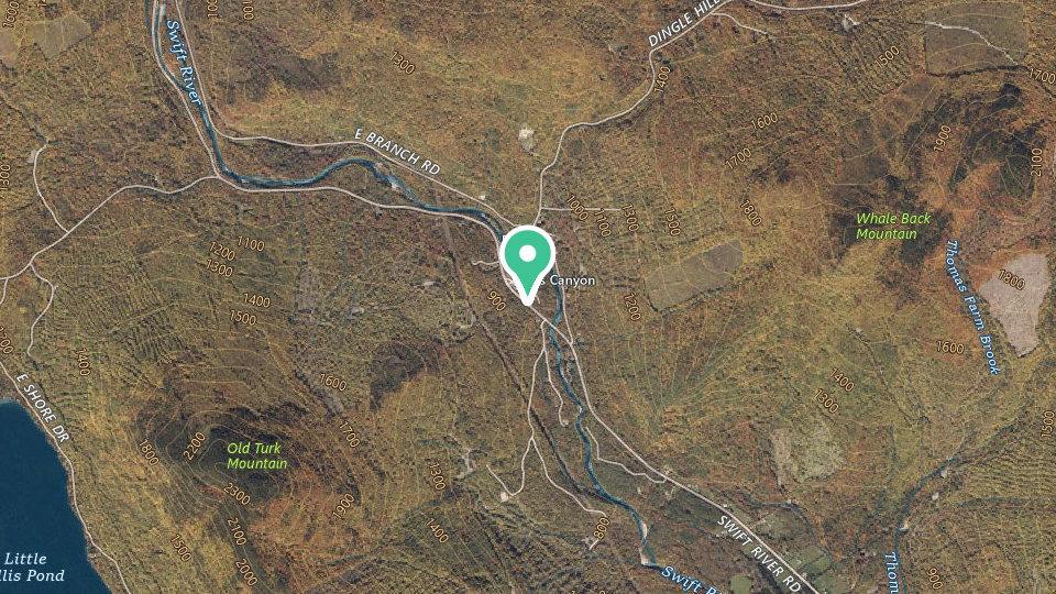 Map of Coos Canyon Campground & Cabins
