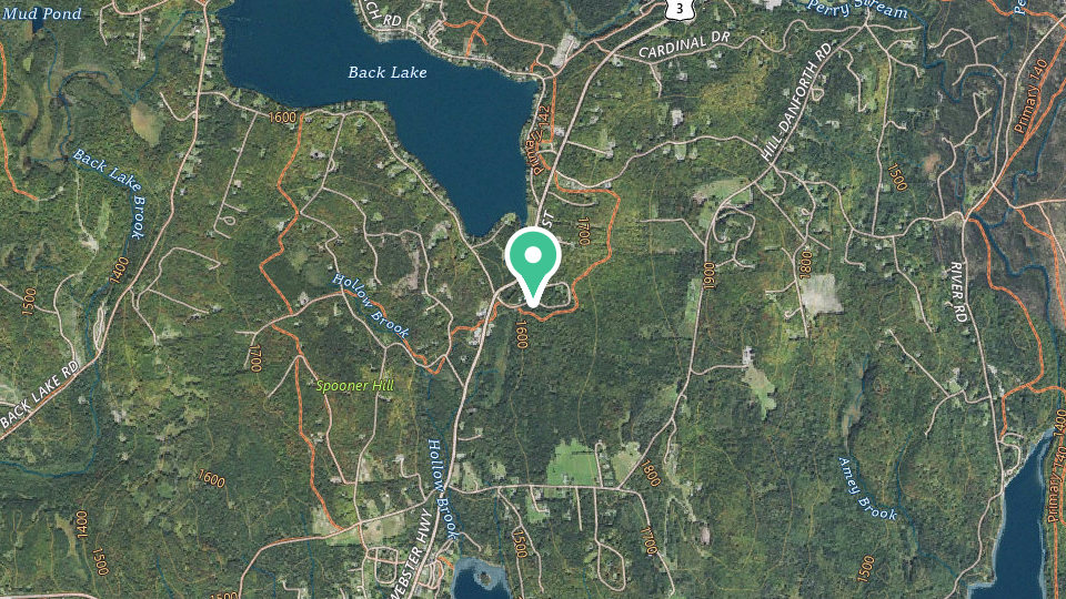 Map of Hidden Acres Cabins and Campground