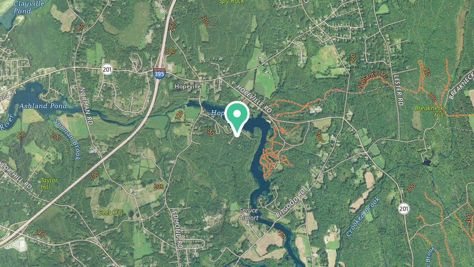 Map of Hopeville Hideaway RV Park and Campground