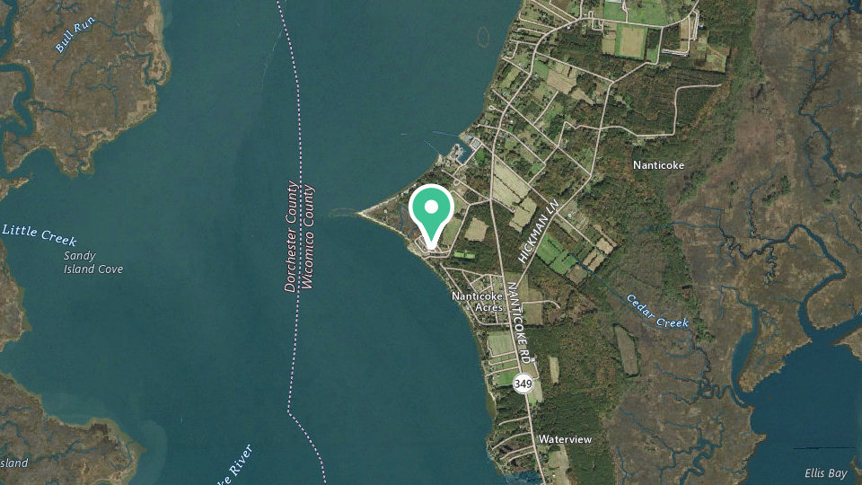 Map of Roaring Point Campground