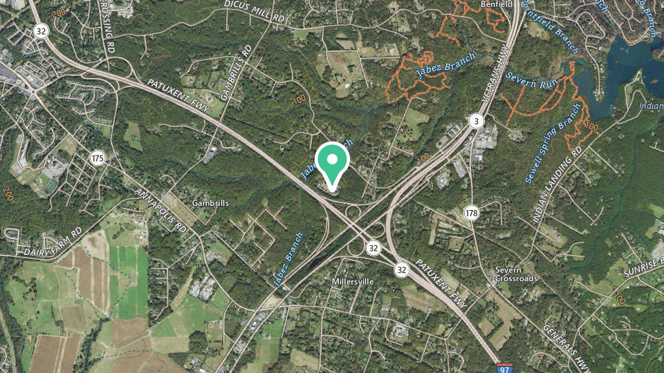 Map of Washington DC / Capitol KOA Holiday