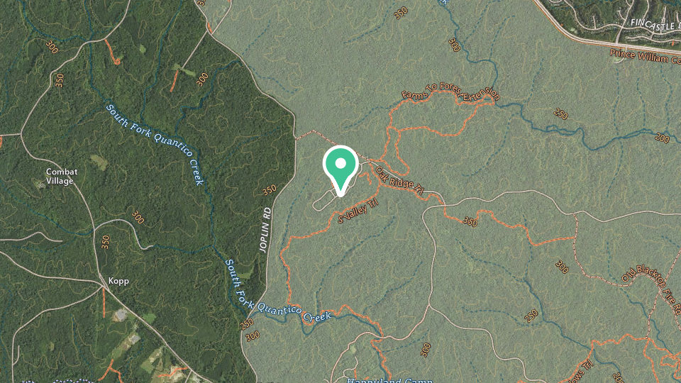 Map of Oak Ridge Campground