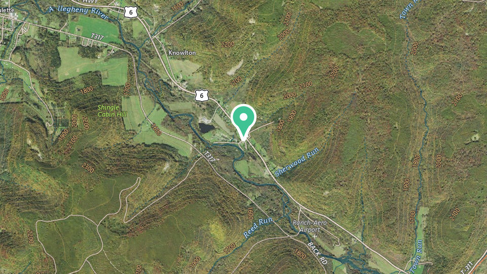 Map of Allegheny River Campground