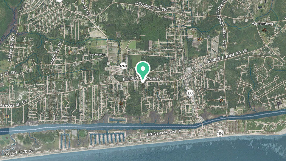 Map of Holden Beach RV Campground