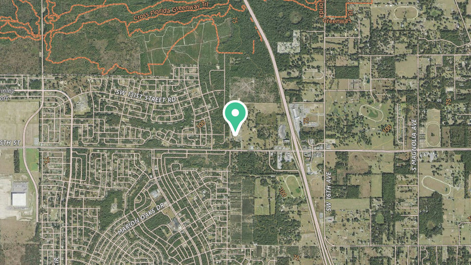 Map of Ocala Sun RV Resort