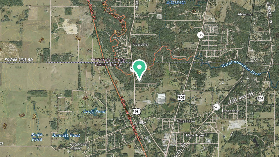 Map of Sawmill Campground