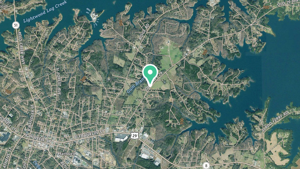 Map of Basecamp RV Park Hartwell