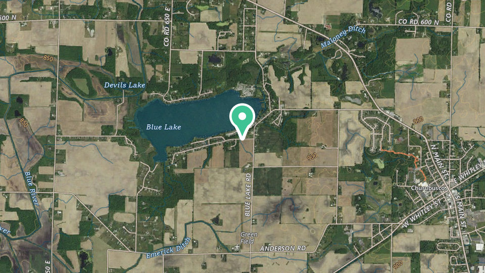 Map of Davis Lakeside Campground
