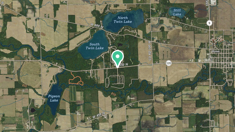 Map of Twin Mills Campground