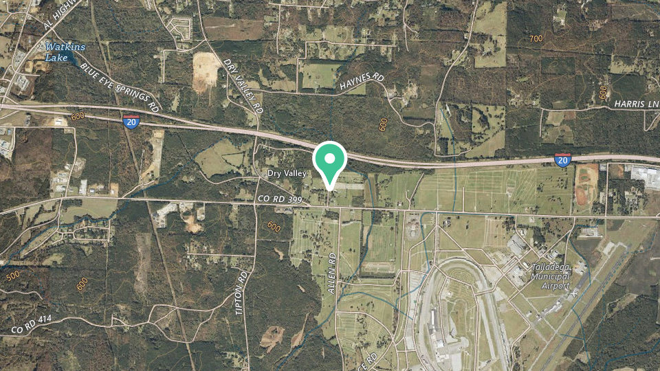 Map of Time Away RV Resort, Lincoln Alabama