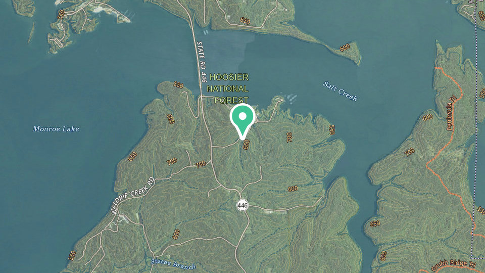 Map of Monroe Causeway Campground