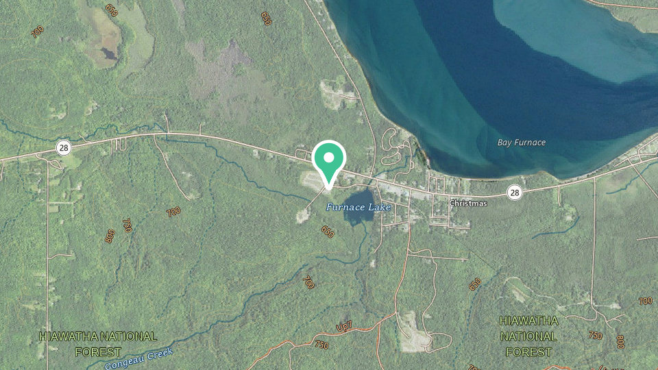 Map of Pictured Rocks RV Park