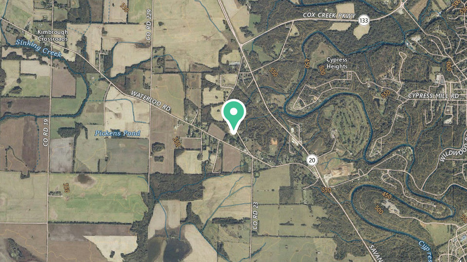 Map of Florence AL RV Park & Resort