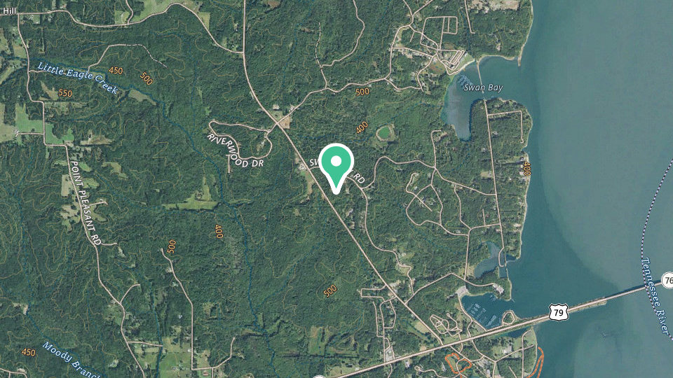 Map of Swan Bay Cabins & RV Park / K Austion Properties LLC
