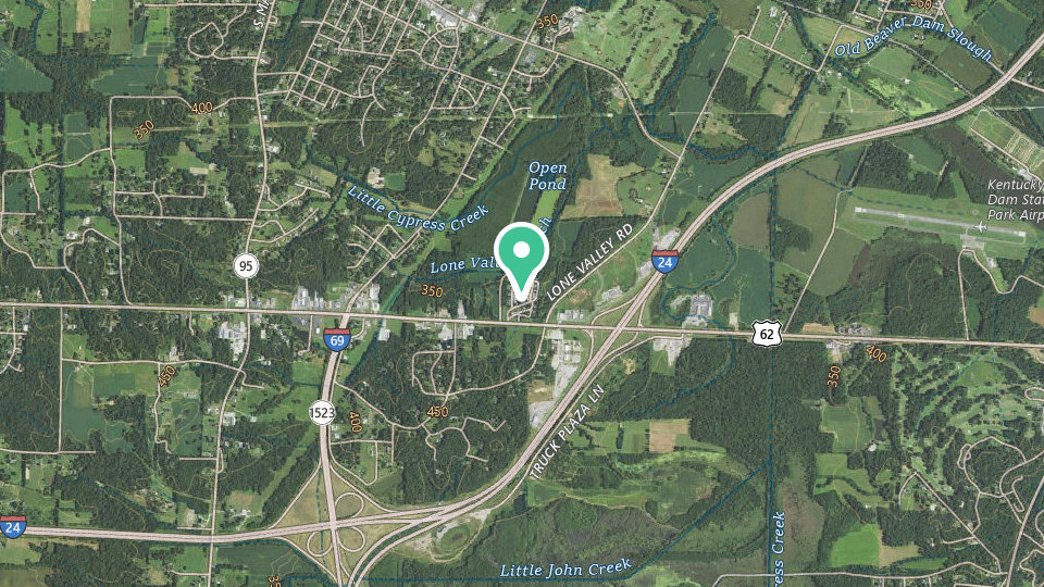 Map of Cypress Lake RV Park
