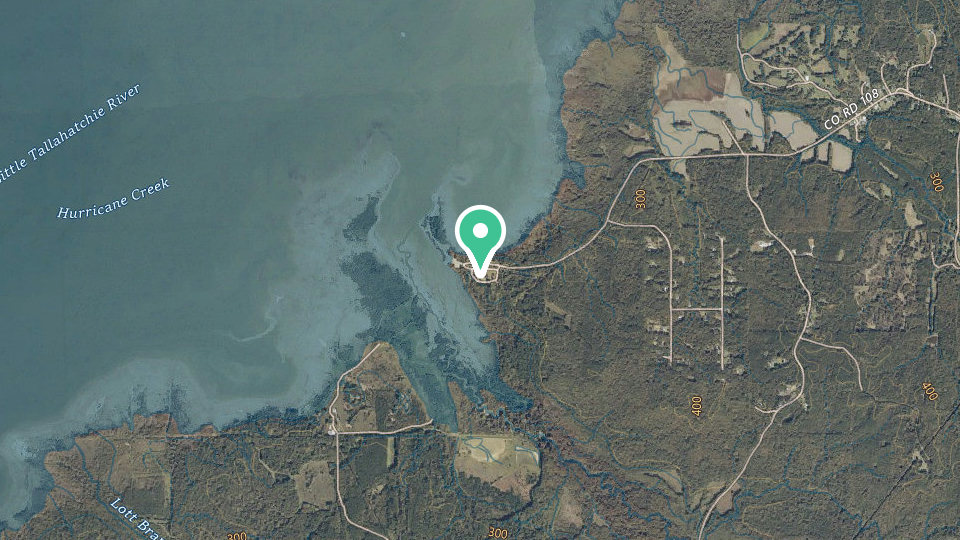 Map of Hurricane Landing Campground