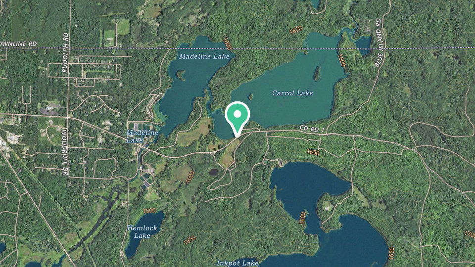 Map of Carrol Lake Campground