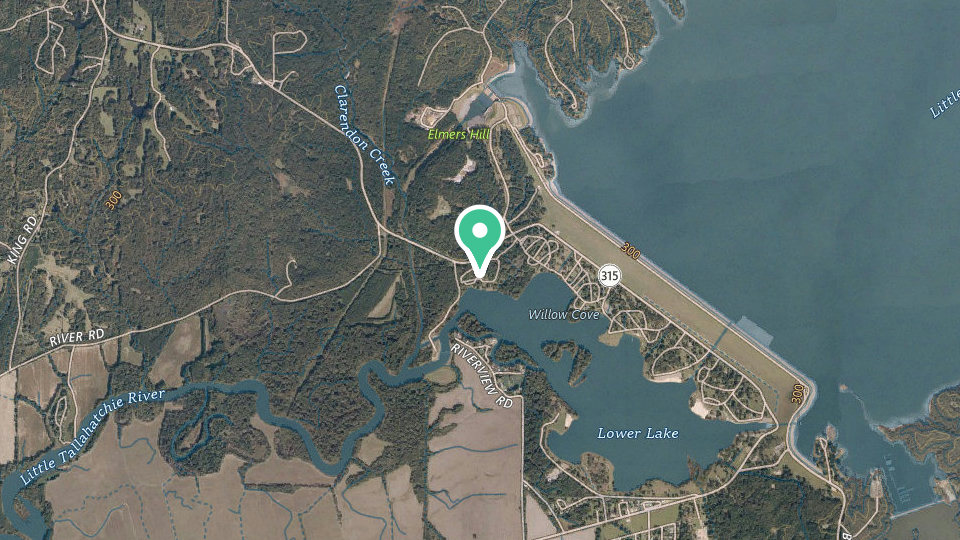 Map of Sleepy Bend Campground