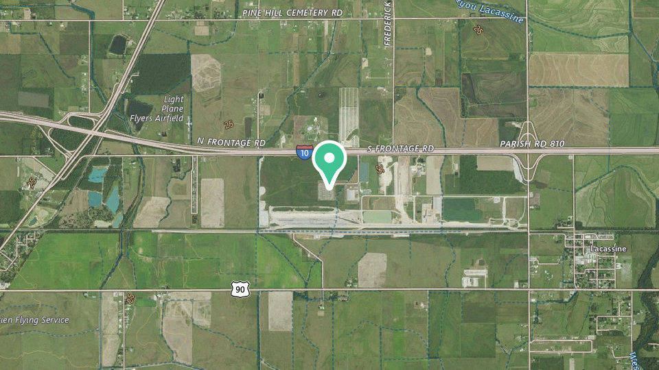 Map of Lake Charles RV Resort