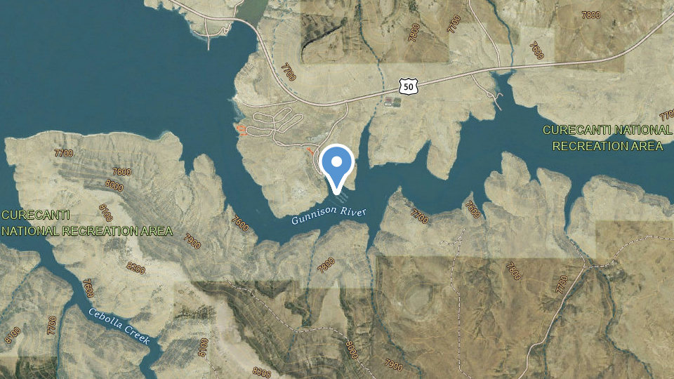 Map of Elk Creek Marina