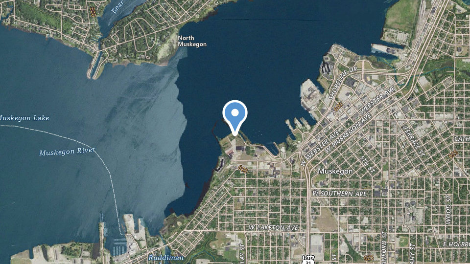 Map of Adelaide Pointe Marina