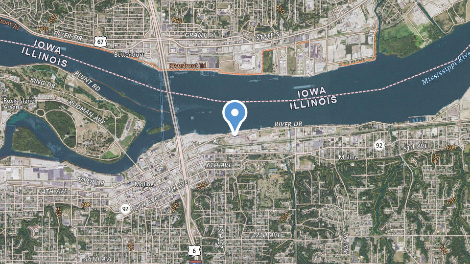 Map of Celebration River Cruises