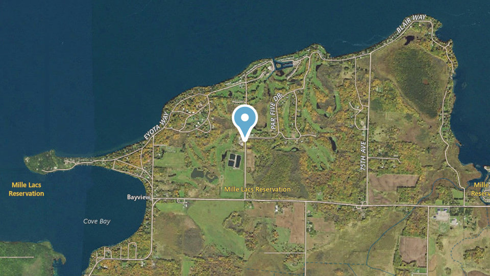 Map of Mille Lacs Pontoon Cruises