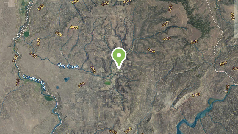 Satellite view of Juniper Canyon