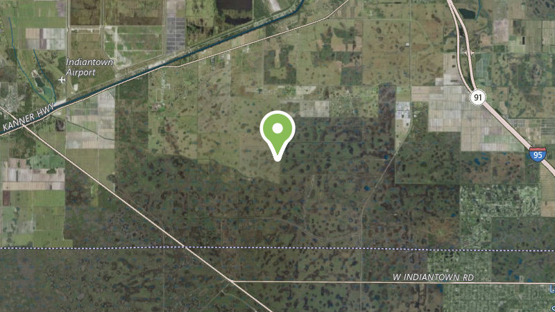 Satellite view of Palm Beach Heights
