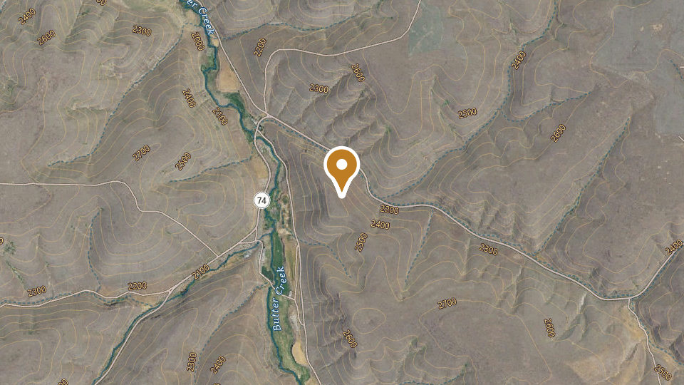 Map of Hunt Oregon