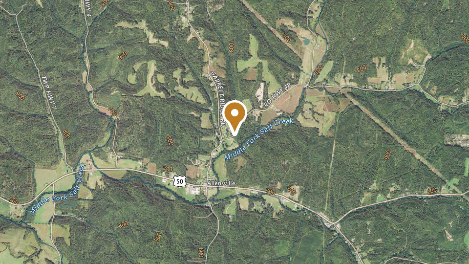 Map of Southern Ohio Hunting Preserve