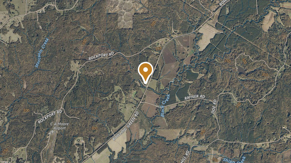 Map of Black Creek Outfitters