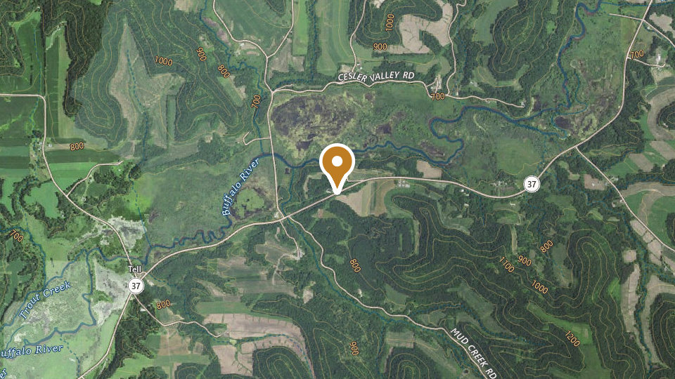 Map of Bluff Bucks Outfitters