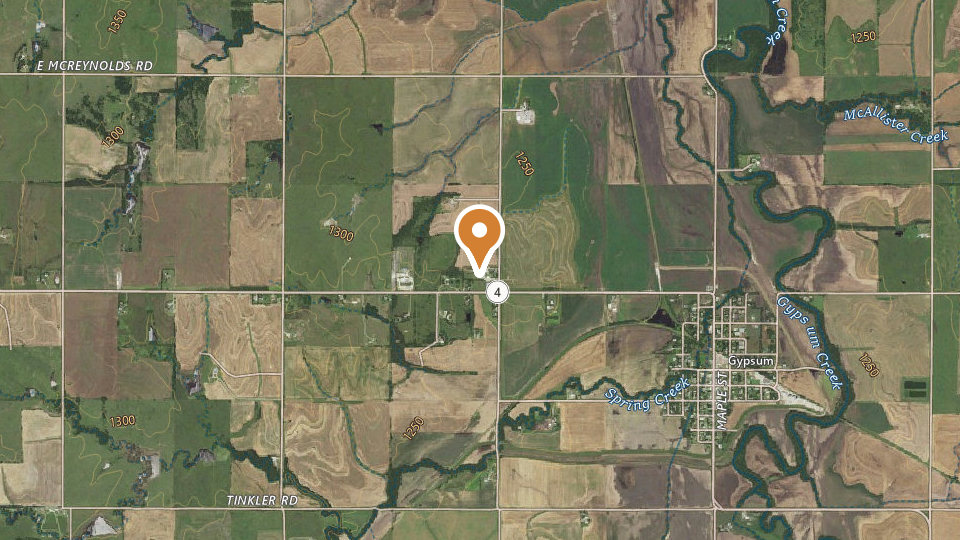 Map of Central Kansas Walleyes