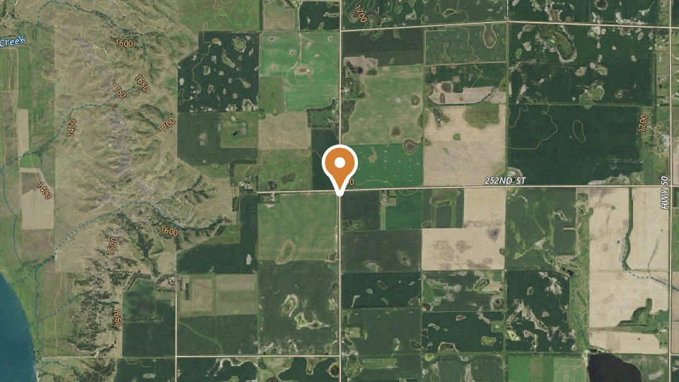 Map of Dakota Prairie Guide Service