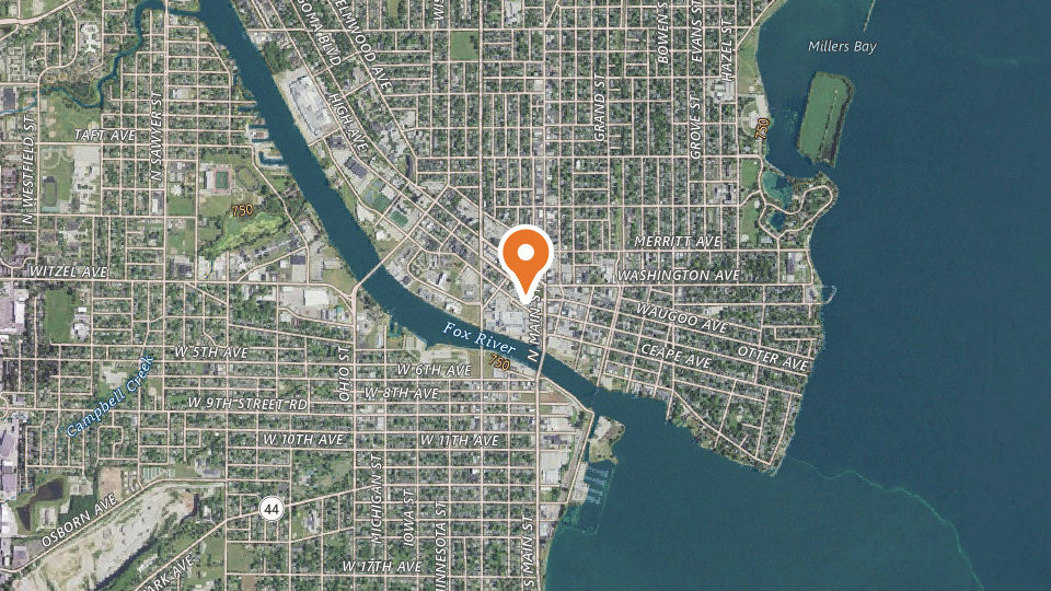 Map of Fox Valley Outdoor Adventures