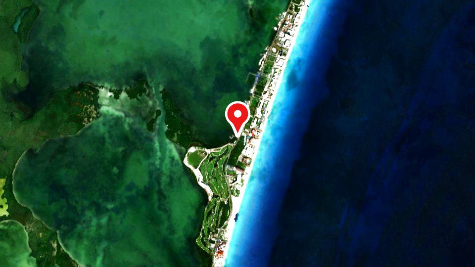 Map of Scuba Total Cancun