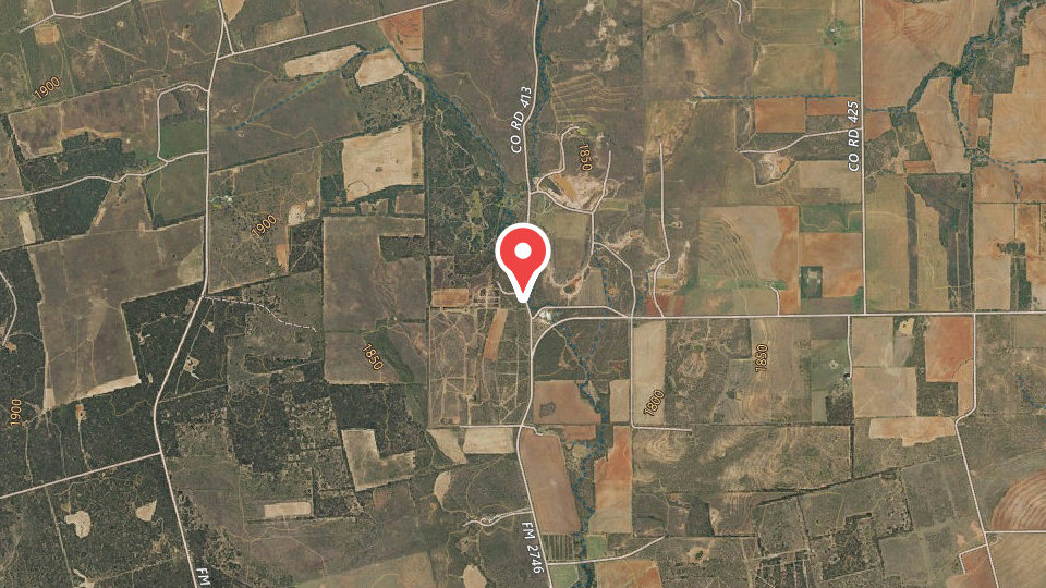 Map of SandFork Texas Hog Hunting Ranch