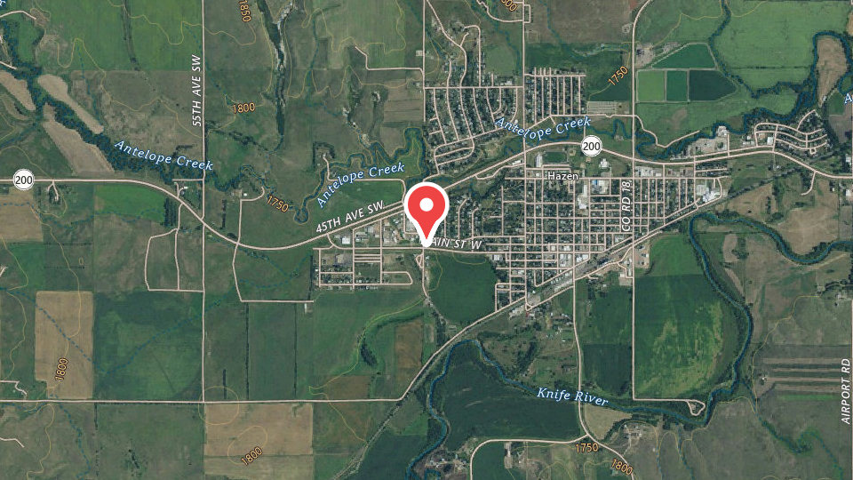 Map of Sakakawea Adventure Outfitters